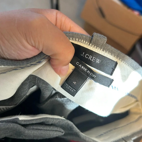 J.Crew Cameron Gray Slim Cropped Trousers - Picture 4 of 6